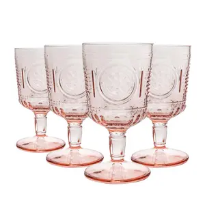 Romantic Wine Glasses - Romantic 320ml (Set of 4) Pink