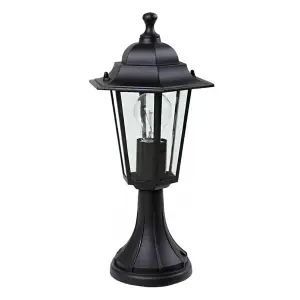 CGC Black Small Coach Lantern Post Pathway Light