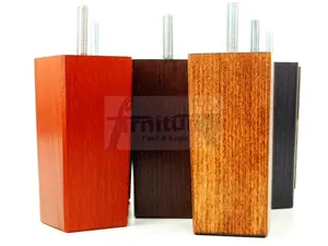 4x REPLACEMENT FURNITURE LEGS SOLID WOOD 110mm HIGH SOFAS CHAIRS SETTEE CABINETS LEGS M10 TSP2055