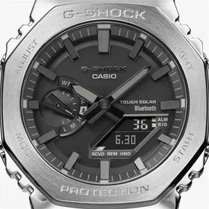 Casio G-Shock Full Metal 2100 Series Silver Smartwatch GM-B2100D-1AER By House Of Watches