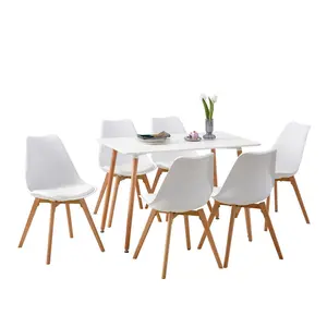 Milana 6 - Person Dining Set White