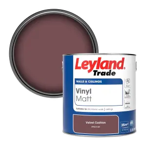 Leyland Trade Vinyl Matt Walls & Ceilings Emulsion Paint Velvet Cushion (PPG13-05) 2.5L