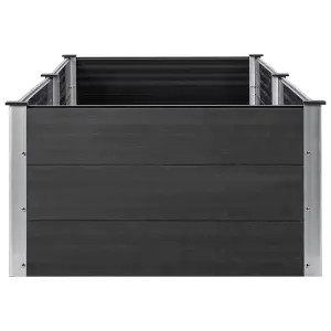 Berkfield Garden Raised Bed 200x100x54 cm WPC Grey