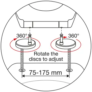 Euroshowers Top Fix Glitter Black Soft Close Toilet Seat