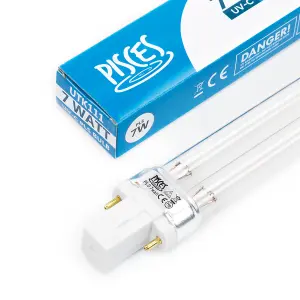 Pisces 7w (watt) PLS Replacement UV Bulb Lamp for Pond Filter UVC