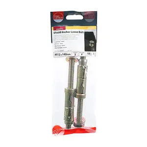 TIMCO Shield Anchors Loose Bolt Gold - M12:60L (M12 x 140)