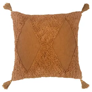 furn. Kantha Tufted Diamond Feather Filled Cushion