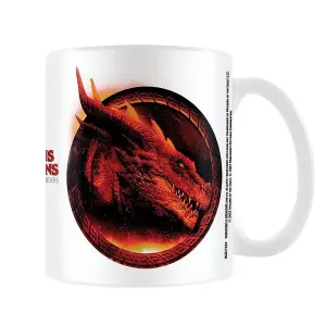 Dungeons & Dragons Red Dragon Head Mug White/Red (One Size)