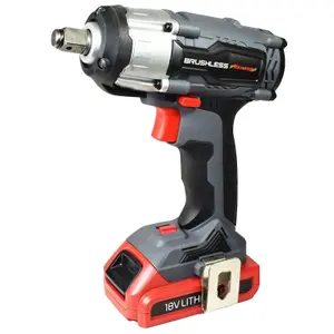 18v Lithium Li-ion Cordless Battery Impact Gun Wrench 350Nm with 2 Batteries