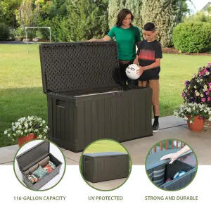 Lifetime Outdoor Storage Deck Box (116 Gallon)