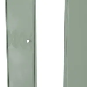 San Jose Ready assembled Contemporary Green Tall Double Wardrobe With 1 mirror door (H)1960mm (W)740mm (D)520mm