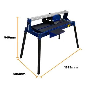 Wet Sliding Tile Cutter Sawing Bench 720mm 800W Ceramics Porcelain Heavy Duty