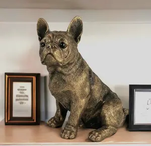 French Bulldog figurine from the Leonardo Reflections Bronzed range, gift boxed.