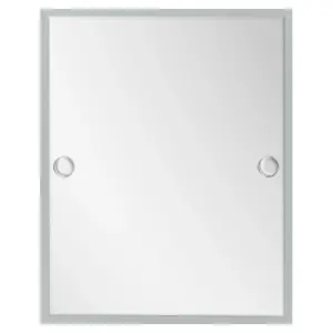 Showerdrape Trinity 50 x 40cm Bevelled Edge Rectangular Bathroom Mirror