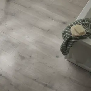 GoodHome Rowley Grey Wood effect Laminate Flooring, 1.995m²