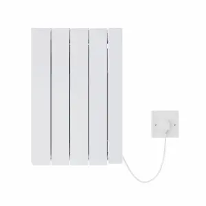 Right Radiators 4FIN 1000W Ceramic Electric Radiator Wall Mounted Portable Heater Smart WIFI Timer