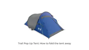 2 Man Pop Up Tent Lightweight Portable Camping Festival Shelter Single Skin Trail - Blue