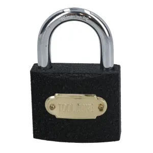 50mm Cast Iron Padlock With Hardened Shackle Padlocks Shed Gate Lock