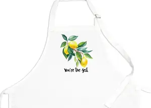 Purely Home Food Pun Novelty Kitchen Apron - Cooking & Baking Gift - You're the Zest