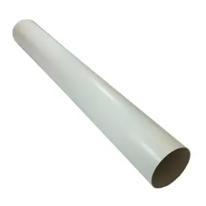 Kair Plastic Ducting Pipe 125mm - 5 inch / 1 Metre Long Length - Rigid Straight Duct Channel