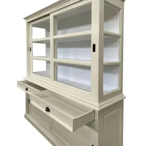 Jacksonport Display Cabinet Cream/White