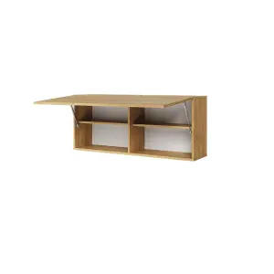 Teen Flex 12 Wall Shelf in Oak Hickory - 1020mm x 450mm x 270mm - Sleek Storage Solution