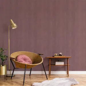 Galerie Botanica Mauve Small Weave Plain Smooth Wallpaper