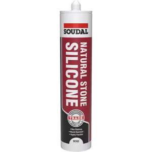 Soudal Beige Silicone-based Tiles Sealant, 290ml