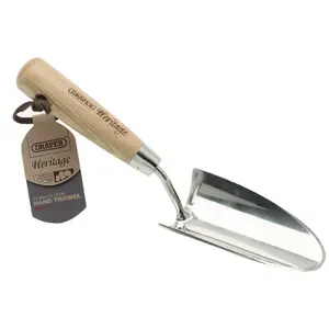 Draper Heritage Stainless Steel Hand Trowel with Ash Handle 99023