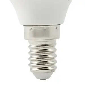 Diall E14 2.2W 250lm Frosted Mini globe Warm white LED Light bulb