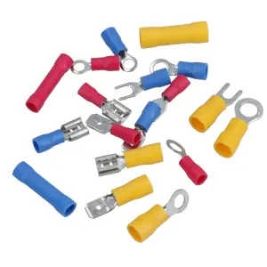 Electrical Wire Crimping Crimp Terminal Connectors Spades Male Female 76pc