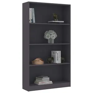 Attwood Bookcase White/Sonoma Oak / 142cm H x 80cm W x 24cm D