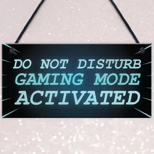 NEON EFFECT Do Not Disturb Sign Funny Gaming Sign For Man Cave Games Room