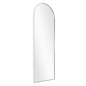 Salma Metal Flat Mirror Polish Chrome/Bevel Edge / 170cm H x 76cm W