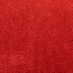 Rug OVIEDO Short Pile Red 300x400 cm