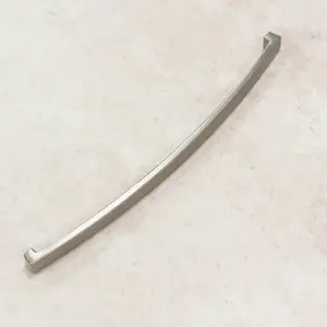 384mm Brushed Nickel Cabinet Handle Square Bow Cupboard Door Drawer Pull Wardrobe Furniture Replacement