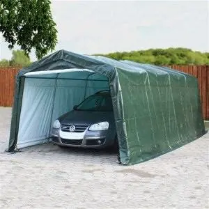 3,3x6,2m Portable Garage Dark Green PE 450