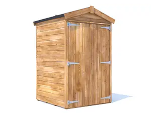 Dunster House Tool Shed 1.2m x 1.2m Pressure Treated Wooden Garden Storage Window Overlord Apex