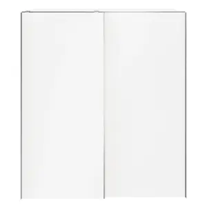 GoodHome Atomia White Particle board Sliding Wardrobe (H)2250mm (W)2000mm (D)655mm