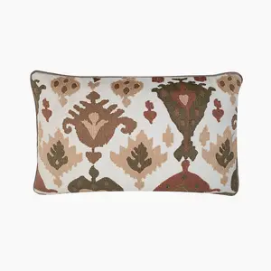 Kaylin Rustic Cotton Cushion - Cotton - L50 x W30 x H1 cm - Brown