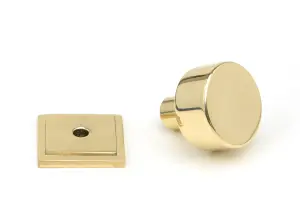 From The Anvil Polished Brass Kelso Cabinet Knob - 25mm (Square)