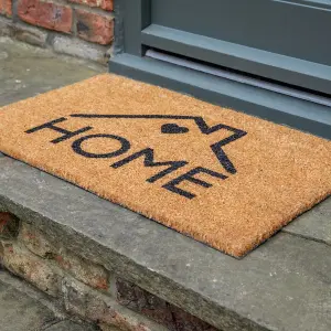 Printed Natural Coir Door Mat Novelty Home Decorative Heavy Duty Entrance Mat 45cm x 75cm Indoor / Sheltered Outdoor Use