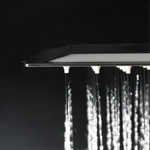 ENKI Chrome Square Ultra Slim Stainless Steel Shower Head 200mm