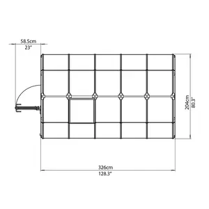 Rion Eco Grow 6ft W x 12ft D Greenhouse