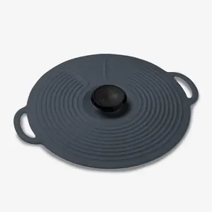 Zeal Classic Self Sealing Silicone Pan Lid 28cm, Dark Grey