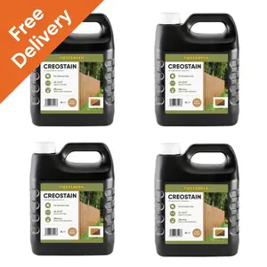 16L Creostain Fence Stain & Shed Paint (Light Brown) - Creosote / Creocote Substitute - Oil Based Wood Treatment (Free Delivery)