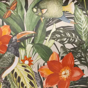 Galerie Tropical Collection Avocado Palau Floral Fish And Bird Inspired Wallpaper Roll