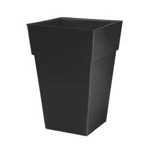 simpa 2PC Moda Milano 28L Black Plastic Planters.