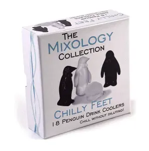 Chilly Feet Drink Coolers Pack of 18 Penguin Reusable Ice Cubes