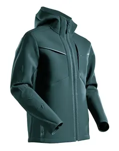 Mascot Customized Softshell Jacket with Hood (Forest Green)  (XX Large)